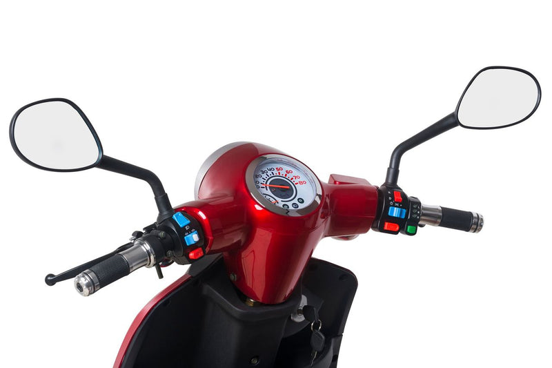 Tricicleta electrica Ztech ZT-15-D TRILUX D EEC autonomie 60 Km viteza maxima 25 km/h putere 900W acumulator 20Ah/48V nu necesita permis-Rosu