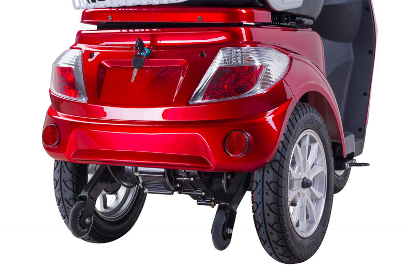 Tricicleta electrica Ztech ZT-15-D TRILUX D EEC autonomie 60 Km viteza maxima 25 km/h putere 900W acumulator 20Ah/48V nu necesita permis-Rosu