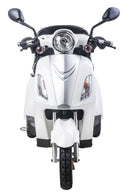 Tricicleta electrica Ztech ZT-15-D-G TRILUX D EEC GRAPHENE autonomie 60 Km viteza maxima 25 km/h putere 900W acumulator 20Ah/48V nu necesita permis-Alb