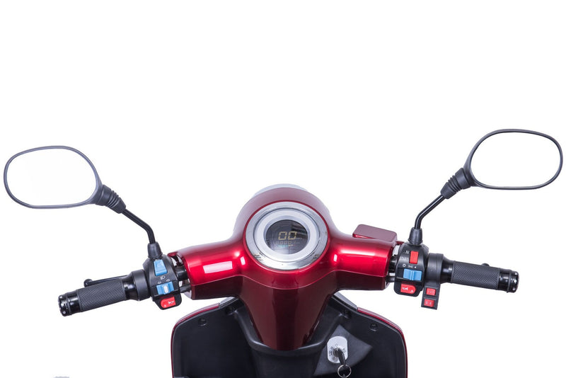 Tricicleta electrica Ztech ZT-15-E TRILUX E EEC cu frana electromagnetica autonomie 60 Km viteza maxima 25 km/h putere 500W acumulator 20Ah/48V nu necesita permis-Alb