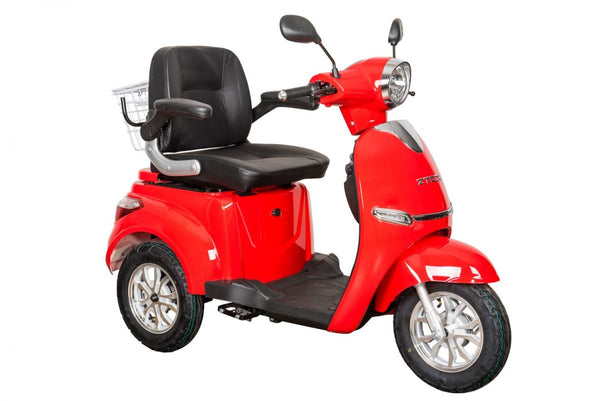 Tricicleta electrica Ztech ZT-15-K-G TRILUX K EEC GRAPHENE autonomie 60 Km viteza maxima 25 km/h putere 900W acumulator 20Ah/48V nu necesita permis-Rosu