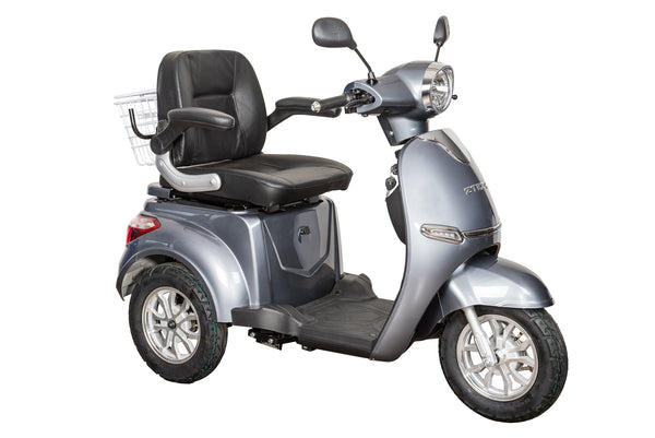 Tricicleta electrica Ztech ZT-15-C-G TRILUX C EEC GRAPHENE autonomie 60 Km viteza maxima 25 km/h putere 1000W acumulator 20Ah/60V nu necesita permis-Gri