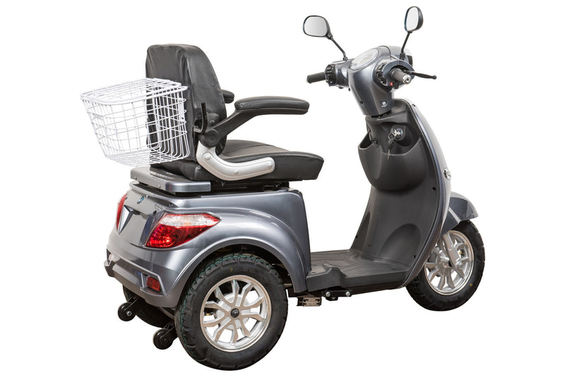 Tricicleta electrica Ztech ZT-15-K-G TRILUX K EEC GRAPHENE autonomie 60 Km viteza maxima 25 km/h putere 900W acumulator 20Ah/48V nu necesita permis-Gri