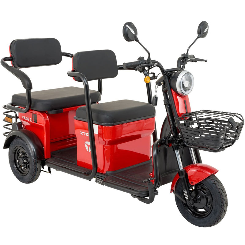 Tricicleta electrica Ztech ZT-17-G GULL GRAPHENE autonomie 50 Km viteza maxima 25 km/h putere 1300W acumulator 20Ah/60V nu necesita permis-Alb