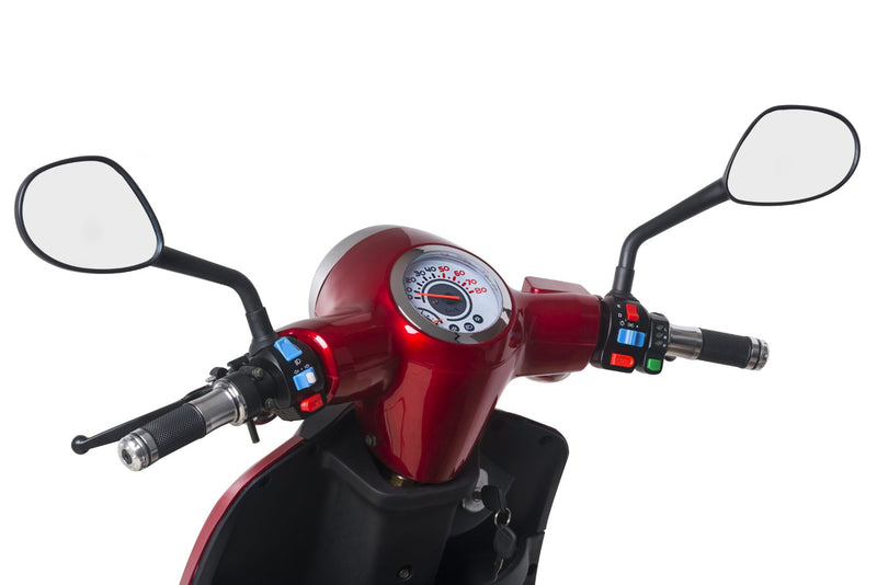 Tricicleta electrica Ztech ZT-18-G TRILUX GRAPHENE autonomie 60 Km viteza maxima 25 km/h putere 1000W acumulator 20Ah/60V nu necesita permis-Alb
