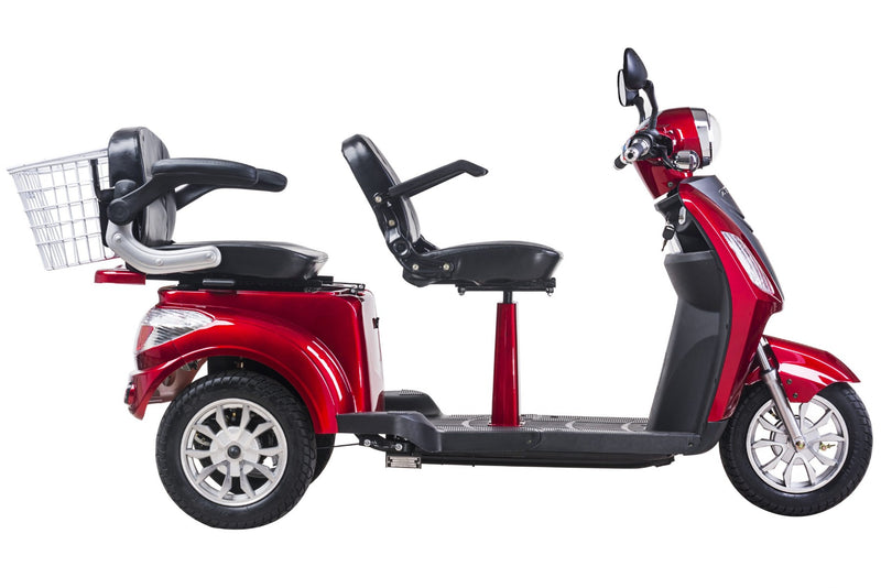 Tricicleta electrica Ztech ZT-18 TRILUX autonomie 60 Km viteza maxima 25 km/h putere 1000W acumulator 20Ah/60V nu necesita permis-Albastru