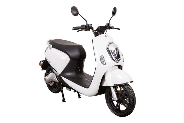 Scuter electric Ztech ZT-23-B CRYSTAL-B autonomie 80 Km viteza maxima 45 km/h putere 1800W acumulator 2x20Ah/60V motor BOSCH-Alb