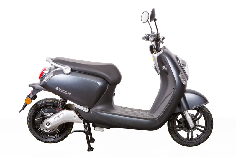 Scuter electric Ztech ZT-23-A CRYSTAL-A autonomie 80 Km viteza maxima 45 km/h putere 1800W acumulator 20Ah/60V motor BOSCH-Argintiu