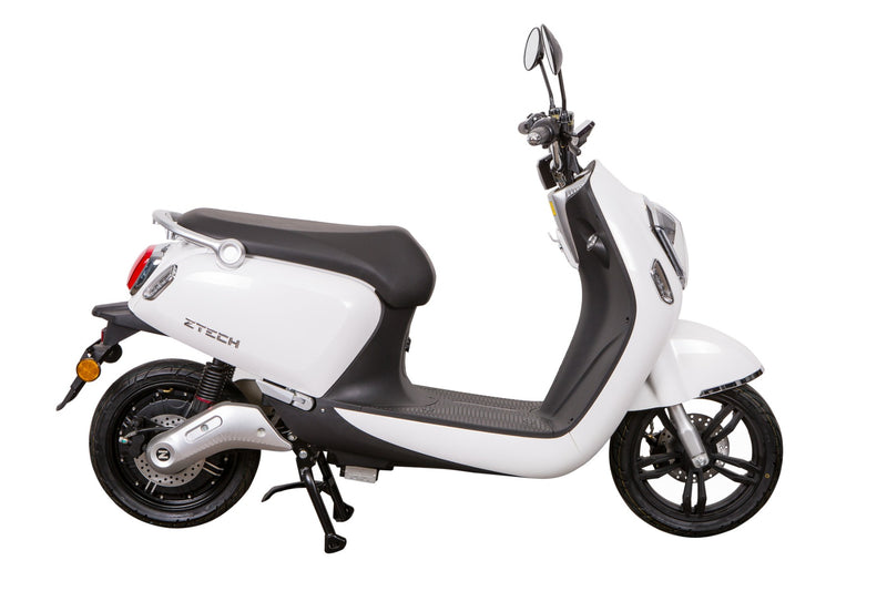 Scuter electric Ztech ZT-23-A CRYSTAL-A autonomie 80 Km viteza maxima 45 km/h putere 1800W acumulator 20Ah/60V motor BOSCH-Argintiu