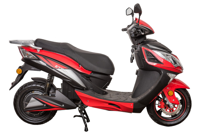 Scuter electric Ztech ZT-26A DRAGON 1.0 autonomie 50 Km viteza maxima 45 km/h putere 1500W acumulator 22Ah/72V-Rosu