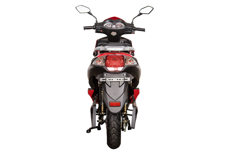 Scuter electric Ztech ZT-26-B DRAGON 2.0 autonomie 50 Km viteza maxima 45 km/h putere 1500W acumulator 2x22Ah/72V-Rosu