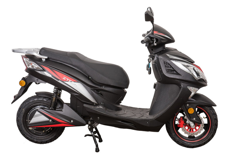 Scuter electric Ztech ZT-26-B DRAGON 2.0 autonomie 50 Km viteza maxima 45 km/h putere 1500W acumulator 2x22Ah/72V-Rosu