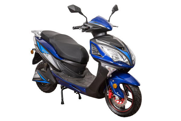 Scuter electric Ztech ZT-26A DRAGON 1.0 autonomie 50 Km viteza maxima 45 km/h putere 1500W acumulator 22Ah/72V-Albastru