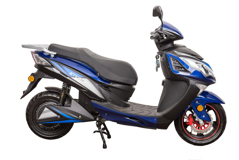 Scuter electric Ztech ZT-26A DRAGON 1.0 autonomie 50 Km viteza maxima 45 km/h putere 1500W acumulator 22Ah/72V-Albastru