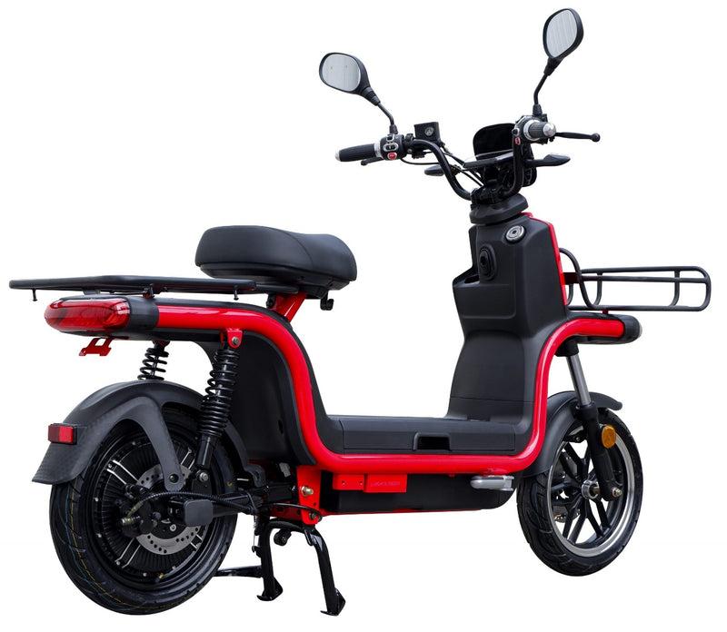 Scuter electric Ztech ZT-28-B EXPRESS 2.0 autonomie 130 Km viteza maxima 45 km/h putere 1500W acumulator 2x26Ah/60V-Rosu
