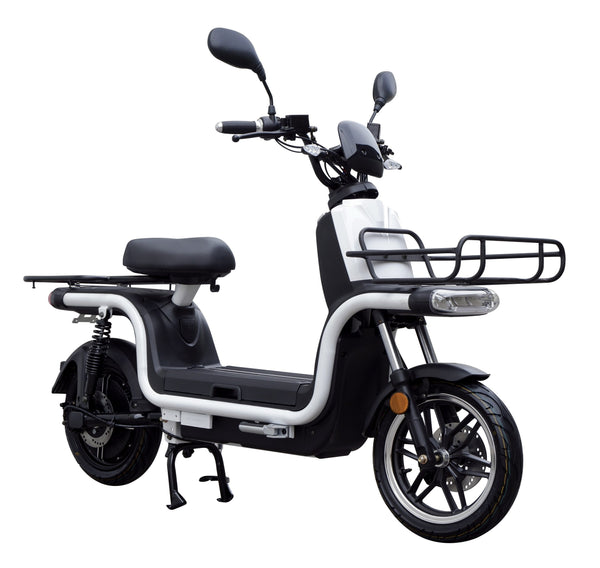 Scuter electric Ztech ZT-28-D EXPRESS 2.0 autonomie 130 Km viteza maxima 45 km/h putere 1500W acumulator 2x32Ah/60V-Alb