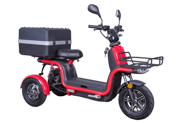 Scuter electric Ztech ZT-29-B EXPRESS autonomie 140 Km viteza maxima 45 km/h putere 2x800W acumulator 2x26Ah/60V-Rosu