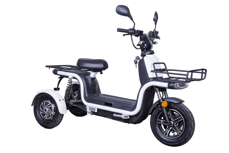 Scuter electric Ztech ZT-29-A EXPRESS autonomie 70 Km viteza maxima 45 km/h putere 2x800W acumulator 26Ah/60V-Alb
