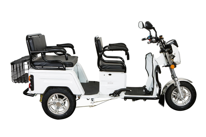 Tricicleta electrica Ztech ZT-31-A TRILUX 3.0 GRAPHENE autonomie 60 Km viteza maxima 25 km/h putere 1500W acumulator 20Ah/72V nu necesita permis-Rosu