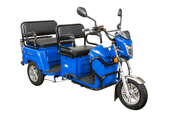 Tricicleta electrica Ztech ZT-31-A TRILUX 3.0 GRAPHENE autonomie 60 Km viteza maxima 25 km/h putere 1500W acumulator 20Ah/72V nu necesita permis-Albastru