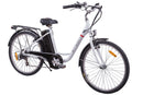 Bicicleta electrica Ztech ZT-32 A BARCELONA autonomie 30 Km viteza maxima 25 km/h putere 250W acumulator 9Ah/36V nu necesita permis-Alb