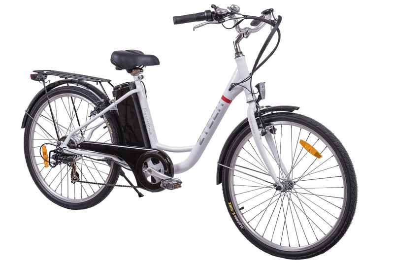 Bicicleta electrica Ztech ZT-32 A BARCELONA autonomie 30 Km viteza maxima 25 km/h putere 250W acumulator 9Ah/36V nu necesita permis-Rosu