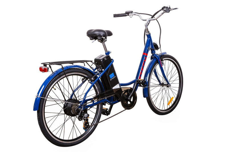 Bicicleta electrica Ztech ZT-32 A BARCELONA autonomie 30 Km viteza maxima 25 km/h putere 250W acumulator 9Ah/36V nu necesita permis-Alb