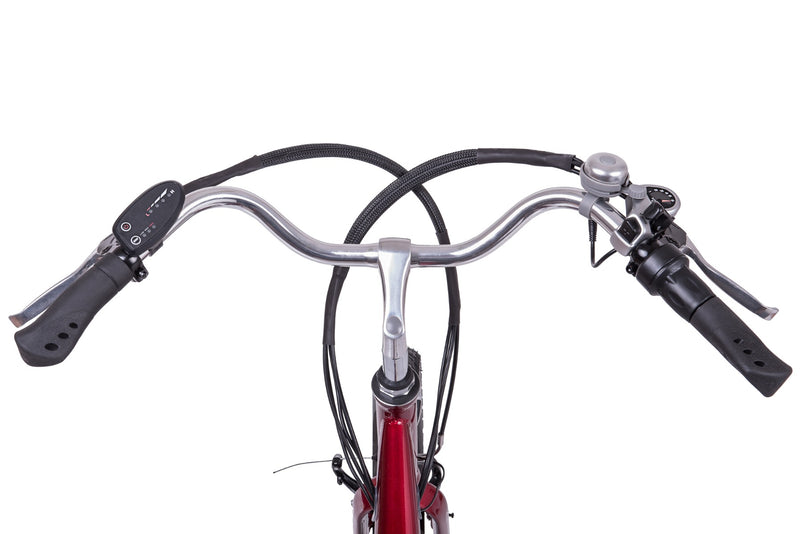 Bicicleta electrica Ztech ZT-32 A BARCELONA autonomie 30 Km viteza maxima 25 km/h putere 250W acumulator 9Ah/36V nu necesita permis-Alb