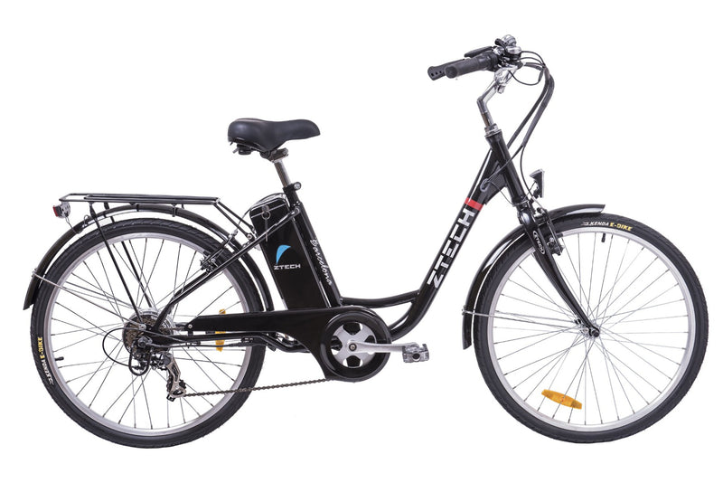 Bicicleta electrica Ztech ZT-32 A BARCELONA autonomie 30 Km viteza maxima 25 km/h putere 250W acumulator 9Ah/36V nu necesita permis-Rosu