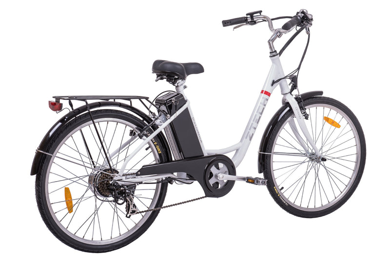 Bicicleta electrica Ztech ZT-32 A BARCELONA autonomie 30 Km viteza maxima 25 km/h putere 250W acumulator 9Ah/36V nu necesita permis-Rosu