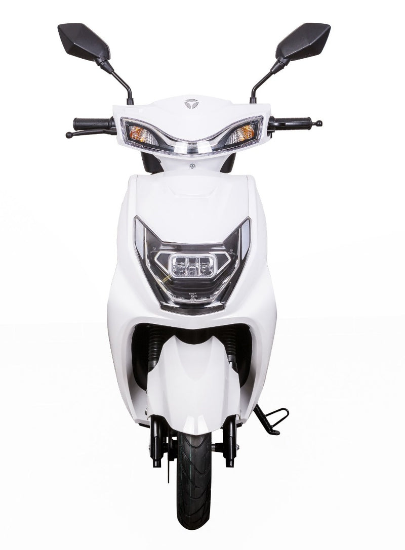 Scuter electric Ztech ZT-36-A LUNA GRAPHENE autonomie 45 Km viteza maxima 25 km/h putere 1800W acumulator 20Ah/60V nu necesita permis-Alb