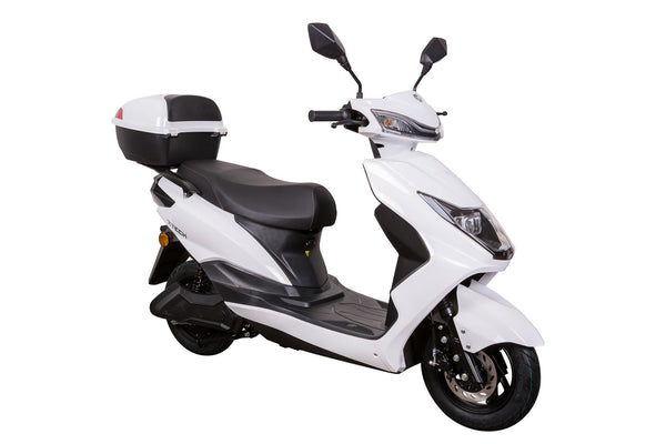 Scuter electric Ztech ZT-36-A LUNA GRAPHENE autonomie 45 Km viteza maxima 25 km/h putere 1800W acumulator 20Ah/60V nu necesita permis-Alb