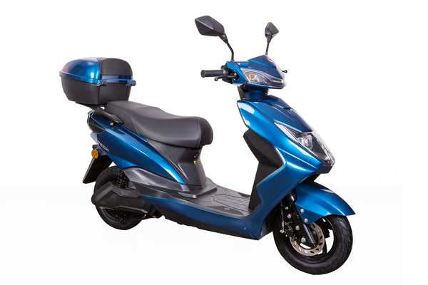 Scuter electric Ztech ZT-36-A LUNA GRAPHENE autonomie 45 Km viteza maxima 25 km/h putere 1800W acumulator 20Ah/60V nu necesita permis-Albastru