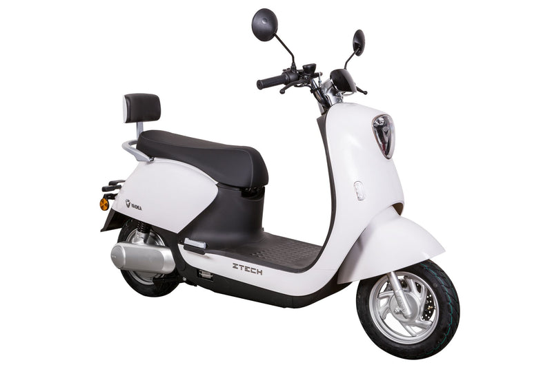 Scuter electric Ztech ZT-37 M6 autonomie 55 Km viteza maxima 45 km/h putere 2100W acumulator 20Ah/72V-Alb