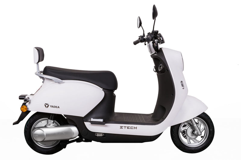 Scuter electric Ztech ZT-37 M6 autonomie 55 Km viteza maxima 45 km/h putere 2100W acumulator 20Ah/72V-Alb