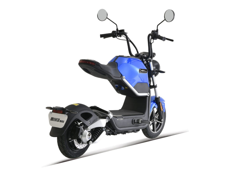 Scuter electric Ztech ZT-60-A MIKU MAX autonomie 60 Km viteza maxima 45 km/h putere 800W acumulator 20Ah/60V-Albastru