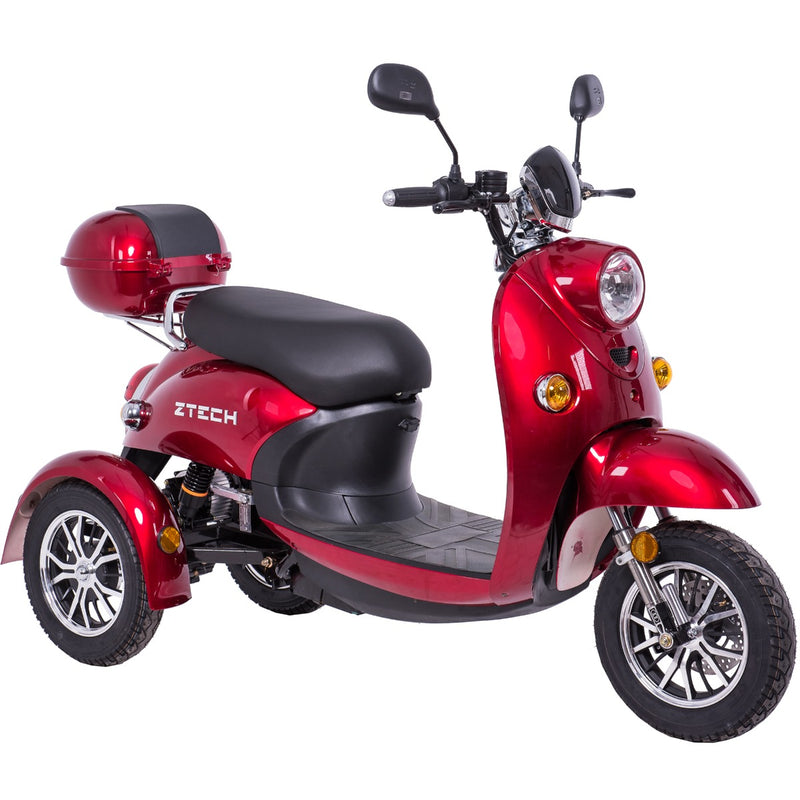 Tricicleta electrica Ztech ZT-63-B-G TRILUX GRAPHENE autonomie 60 Km viteza maxima 25 km/h putere 650W acumulator 20Ah/60V nu necesita permis-Alb