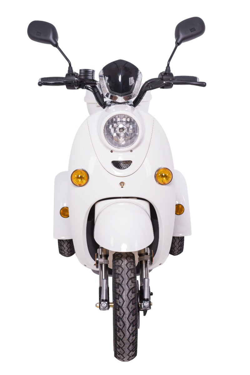 Tricicleta electrica Ztech ZT-63-B-G TRILUX GRAPHENE autonomie 60 Km viteza maxima 25 km/h putere 650W acumulator 20Ah/60V nu necesita permis-Alb