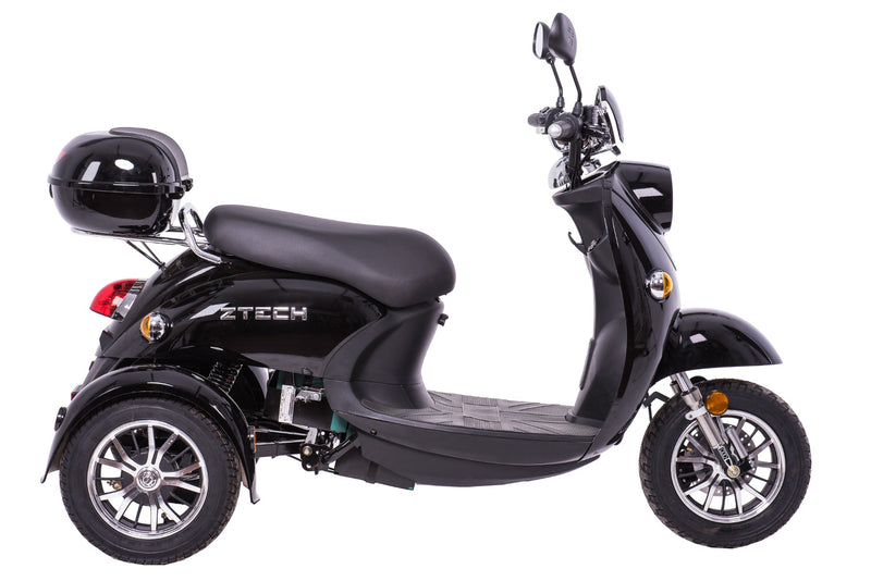Tricicleta electrica Ztech ZT-63-B-G TRILUX GRAPHENE autonomie 60 Km viteza maxima 25 km/h putere 650W acumulator 20Ah/60V nu necesita permis-Alb