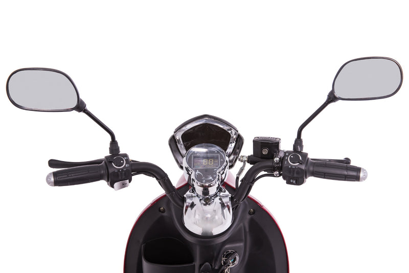 Tricicleta electrica Ztech ZT-63-B TRILUX autonomie 60 Km viteza maxima 25 km/h putere 650W acumulator 20Ah/60V nu necesita permis-Alb