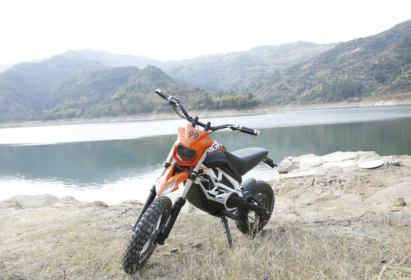 Scuter electric Ztech ZT-68 KID ENDURO CROSS autonomie 30 Km viteza maxima 25 km/h putere 750W acumulator 12Ah/36V nu necesita permis-Orange