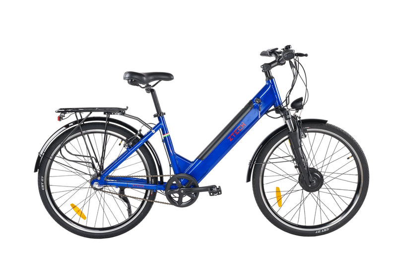 Bicicleta electrica Ztech ZT-83 Eel-F viteza maxima 25 km/h putere 250W acumulator 12Ah/36V nu necesita permis-Negru
