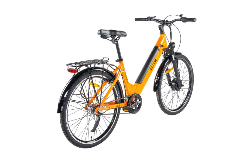 Bicicleta electrica Ztech ZT-83 Eel-F viteza maxima 25 km/h putere 250W acumulator 12Ah/36V nu necesita permis-Rosu
