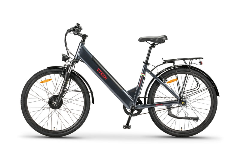 Bicicleta electrica Ztech ZT-83 Eel-F viteza maxima 25 km/h putere 250W acumulator 12Ah/36V nu necesita permis-Negru