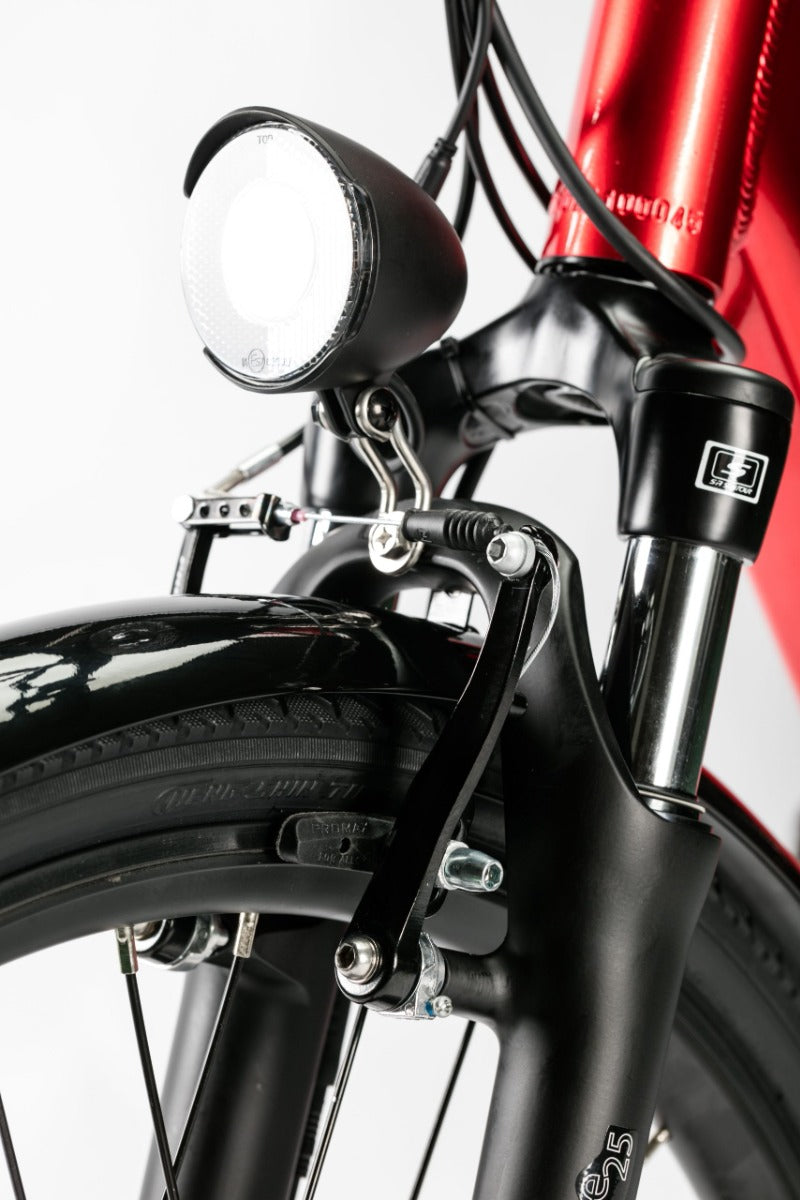 Bicicleta electrica Ztech ZT-83 Eel-F viteza maxima 25 km/h putere 250W acumulator 12Ah/36V nu necesita permis-Galben