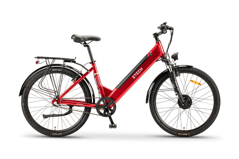Bicicleta electrica Ztech ZT-83 Eel-F viteza maxima 25 km/h putere 250W acumulator 12Ah/36V nu necesita permis-Galben