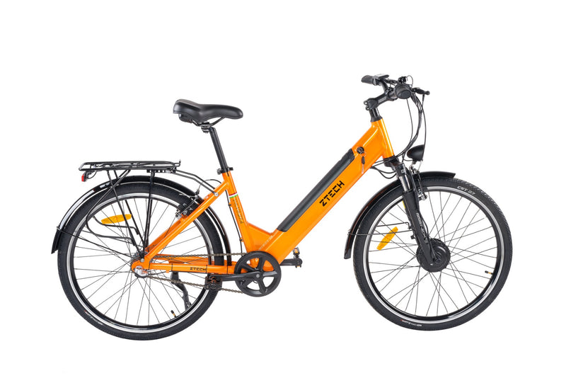 Bicicleta electrica Ztech ZT-83 Eel-F viteza maxima 25 km/h putere 250W acumulator 12Ah/36V nu necesita permis-Rosu