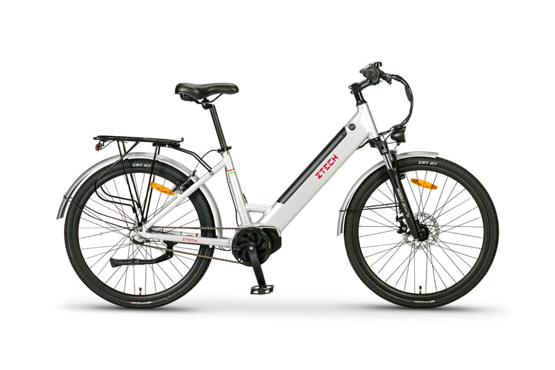 Bicicleta electrica Ztech ZT-83M Eel-F viteza maxima 25 km/h putere 250W acumulator 12Ah/36V nu necesita permis-Gri