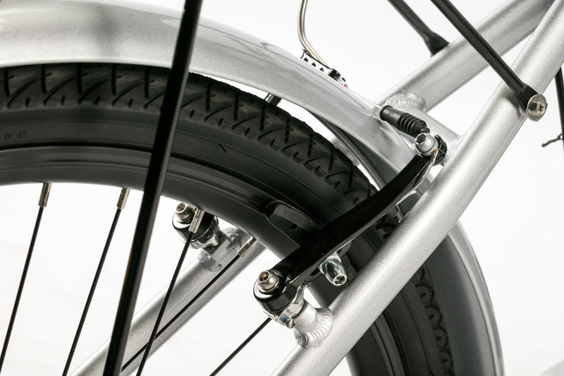 Bicicleta electrica Ztech ZT-83M Eel-F viteza maxima 25 km/h putere 250W acumulator 12Ah/36V nu necesita permis-Alb