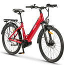 Bicicleta electrica Ztech ZT-83M Eel-F viteza maxima 25 km/h putere 250W acumulator 12Ah/36V nu necesita permis-Rosu